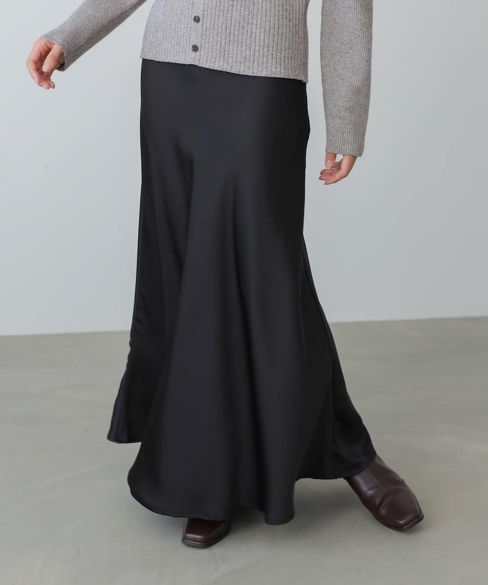 【バブ ブージュルード/Bab Bou Jeloud】の《2025秋》【低身長~高身長向けサイズ展開あり】サテンナロースカート インテリア・キッズ・メンズ・レディースファッション・服の通販 founy(ファニー)  ファッション Fashion レディースファッション Fashion for Women スカート Skirts インナー Innerwear 秋 Autumn サテン Satin, Glossy Fabric サンダル Sandals, Summer Shoes シンプル Simple, Minimal スニーカー Sneakers, Trainers スマート Smart, Elegant チェック Check, Plaid, Tartan 再入荷 Restock / Back in Stock エレガント 上品 Elegant 2025年 2025 2025-2026秋冬・A/W Autumn/Winter 2025–26 AW25–26 BLACK|ID: prp329100004735159 ipo3291000000034360389