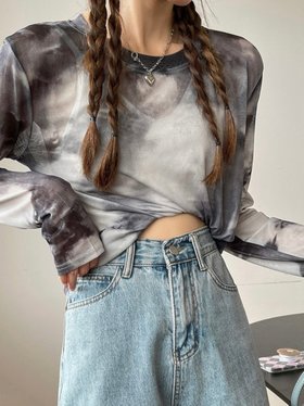【ディアベル/DIAVEL】のタイダイ柄シアートップス 人気、トレンドファッション・服の通販 founy(ファニー) ファッション Fashion レディースファッション Fashion for Women トップス・カットソー Cut & Sew Tops おすすめ Recommended / Our Picks インナー Innerwear カットソー Cut and Sewn Top キャミ Camisole, Cami Top シアー Sheer, See-Through チューブ Tube, Tube Top 再入荷 Restock / Back in Stock |ID:prp329100004735161