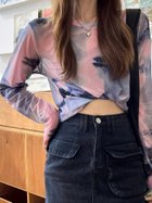 【ディアベル/DIAVEL】のタイダイ柄シアートップス 人気、トレンドファッション・服の通販 founy(ファニー) ファッション Fashion レディースファッション Fashion for Women トップス・カットソー Cut & Sew Tops おすすめ Recommended / Our Picks インナー Innerwear カットソー Cut and Sewn Top キャミ Camisole, Cami Top シアー Sheer, See-Through チューブ Tube, Tube Top 再入荷 Restock / Back in Stock thumbnail ピンク|ID: prp329100004735161 ipo3291000000034247984