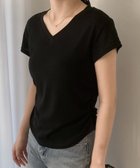【ガール/GIRL】のサイドギャザーVネック半袖Tシャツ カットソー 人気、トレンドファッション・服の通販 founy(ファニー) ファッション Fashion レディースファッション Fashion for Women トップス・カットソー Cut & Sew Tops シャツ・ブラウス・オフィスカジュアル Elegant Blouses & Button-Ups ロングTシャツ・Tシャツ Longline T-Shirts & Tees カットソー・ベーシックTシャツ Cut-and-Sewn Tops / Stretch Tees & Basics Vネックトップス V-Neck Tops / V-Cut Neckline Shirts イエロー Yellow カットソー Cut and Sewn Top ギャザー Gathered, Ruffled シンプル Simple, Minimal デコルテ Décolleté, Neckline 再入荷 Restock / Back in Stock 半袖 Short Sleeve, Half Sleeve thumbnail BK|ID: prp329100004735220 ipo3291000000034205449
