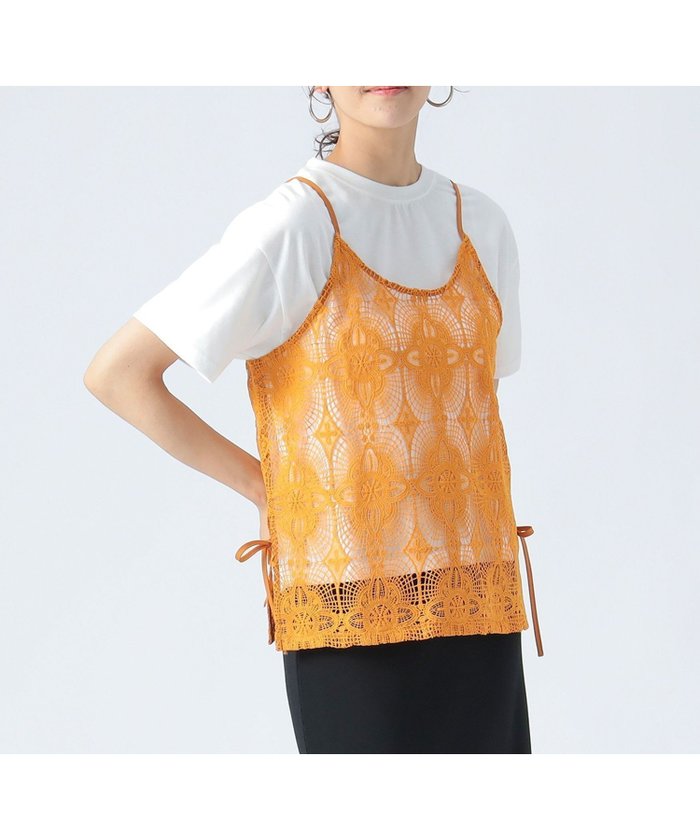 【ビームス ハート/BEAMS HEART】のレースキャミソールビスチェ Tシャツ(セットアイテム) インテリア・キッズ・メンズ・レディースファッション・服の通販 founy(ファニー) https://founy.com/ ファッション Fashion レディースファッション Fashion for Women トップス・カットソー Cut & Sew Tops キャミソール&ノースリーブ Camisoles & Sleeveless Tops シャツ・ブラウス・オフィスカジュアル Elegant Blouses & Button-Ups ロングTシャツ・Tシャツ Longline T-Shirts & Tees ビスチェ Bustiers & Corset Tops / Layered Bustier Style インナー Innerwear カットソー Cut and Sewn Top ケミカル Chemical, Chemical Wash シアー Sheer, See-Through シンプル Simple, Minimal ティアード Tiered, Tiered Style ビスチェ Bustier, Corset Top フェミニン Feminine, Girly フレア Flare, Flared 半袖 Short Sleeve, Half Sleeve ラップ Wrap, Wrap Design リボン Ribbon, Bow レース Lace, Lace Fabric おすすめ Recommended / Our Picks |ID: prp329100004735247 ipo3291000000034330315
