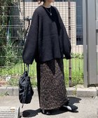 【コーナーズ/CORNERS】の【CORNERS by KR】レオパード柄ナロースカート ブラウン|ID: prp329100004735257 ipo3291000000034608529