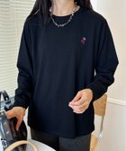 【アイモハ/aimoha】のaimoha -select-/ワンポイント刺繍ロングスリーブTシャツ ブラック|ID: prp329100004735274 ipo3291000000034329105