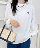 【アイモハ/aimoha】のaimoha -select-/ワンポイント刺繍ロングスリーブTシャツ ホワイト|ID: prp329100004735274 ipo3291000000034329106