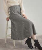 【クチュール ブローチ/Couture Brooch】の【クラシカル・パッと目を惹く】ラメ千鳥 マーメイド フレアスカート ブラック|ID: prp329100004735292 ipo3291000000034658449