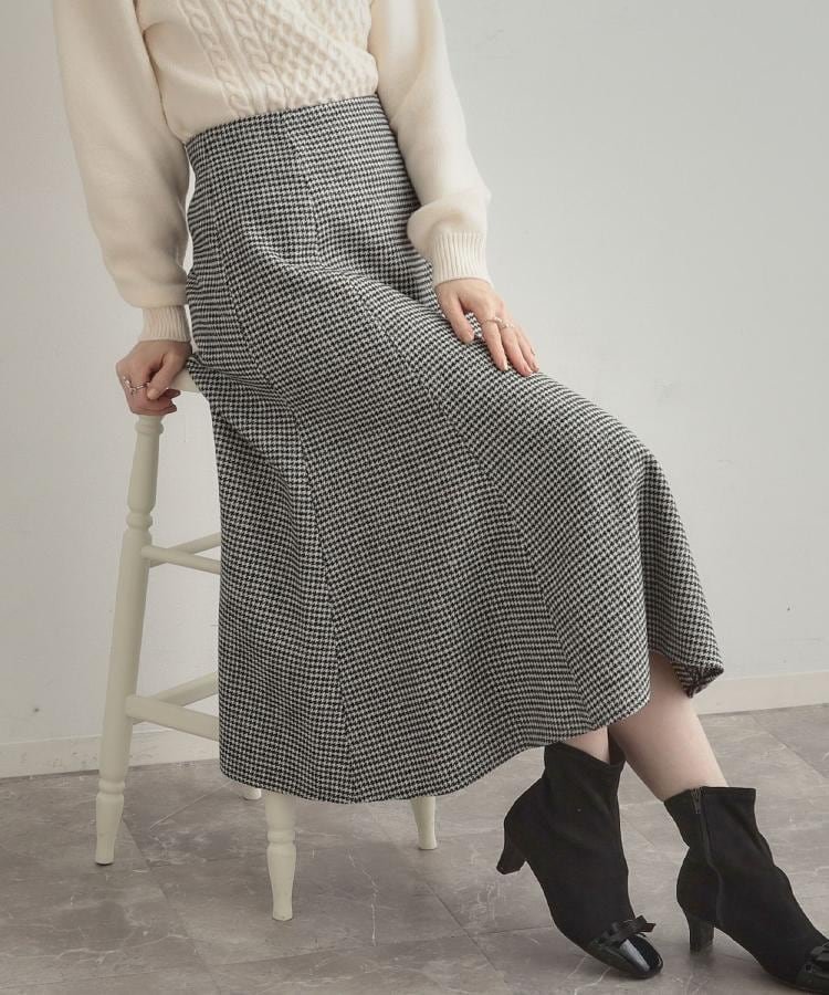 【クチュール ブローチ/Couture Brooch】の【クラシカル・パッと目を惹く】ラメ千鳥 マーメイド フレアスカート インテリア・キッズ・メンズ・レディースファッション・服の通販 founy(ファニー) ファッション Fashion レディースファッション Fashion for Women スカート Skirts Aライン・フレアスカート A-Line & Flared Skirts 2025年 2025 2025-2026秋冬・A/W Autumn/Winter 2025–26 AW25–26 おすすめ Recommended / Our Picks クラシカル Classical, Vintage-Inspired シルバー Silver, Metallic Silver スマート Smart, Elegant ツイード Twill, Twill Weave フレア Flare, Flared ベーシック Basic, Essential ポケット Pocket, Pocket Detail マーメイド Mermaid, Fishtail Silhouette エレガント 上品 Elegant ブラック|ID: prp329100004735292 ipo3291000000034658449