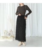【バブ ブージュルード/Bab Bou Jeloud】のフリンジタイトスカート 人気、トレンドファッション・服の通販 founy(ファニー) ファッション Fashion レディースファッション Fashion for Women スカート Skirts スマート Smart, Elegant スリット Slit, Slit Detail チェック Check, Plaid, Tartan フリンジ Fringe, Tassel 楽ちん Easy Fit, Comfortable 再入荷 Restock / Back in Stock ホリデーシーズン Holiday Season thumbnail BLACK|ID: prp329100004735313 ipo3291000000034498551