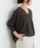 【リヴドロワ/RIVE DROITE】の【リバイバル/新色追加/7色展開】ウール100NEWバックボリュームニット 人気、トレンドファッション・服の通販 founy(ファニー) ファッション Fashion レディースファッション Fashion for Women トップス・カットソー Cut & Sew Tops ニット Knit Tops & Sweaters 定番 Standard, Basic Item フォルム Silhouette, Form ベーシック Basic, Essential ホールガーメント WholeGarment, Seamless Knit ボトム Bottoms, Lower Wear A/W・秋冬 Autumn/Winter 再入荷 Restock / Back in Stock おすすめ Recommended / Our Picks thumbnail チャコールグレー|ID: prp329100004735316 ipo3291000000034906727