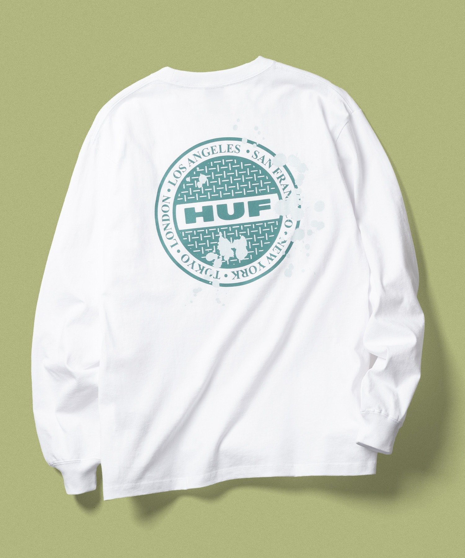 【ハフ/HUF】のMANHOLE LS TEE / HUF ハフ 長袖Tシャツ インテリア・キッズ・メンズ・レディースファッション・服の通販 founy(ファニー) ファッション Fashion レディースファッション Fashion for Women トップス・カットソー Cut & Sew Tops シャツ・ブラウス・オフィスカジュアル Elegant Blouses & Button-Ups ロングTシャツ・Tシャツ Longline T-Shirts & Tees グラフィック Graphic, Graphic Design ミリタリー Military, Army Style ワーク Workwear, Utility Style 長袖 Long Sleeve, Full Sleeve WHITE|ID: prp329100004735318 ipo3291000000034873805