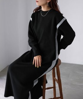 【リベリー/Riberry】のバイカラーラインニットワンピース 人気、トレンドファッション・服の通販 founy(ファニー) ファッション Fashion レディースファッション Fashion for Women ワンピース Dresses ニットワンピース Knit Dresses アクリル Acrylic Material シンプル Simple, Minimal スニーカー Sneakers, Trainers 無地 Plain, Solid Color リラックス Relax, Relaxed Fit ロング Long, Long-Length 楽ちん Easy Fit, Comfortable A/W・秋冬 Autumn/Winter 再入荷 Restock / Back in Stock おすすめ Recommended / Our Picks 旅行 Travel エレガント 上品 Elegant |ID:prp329100004735362