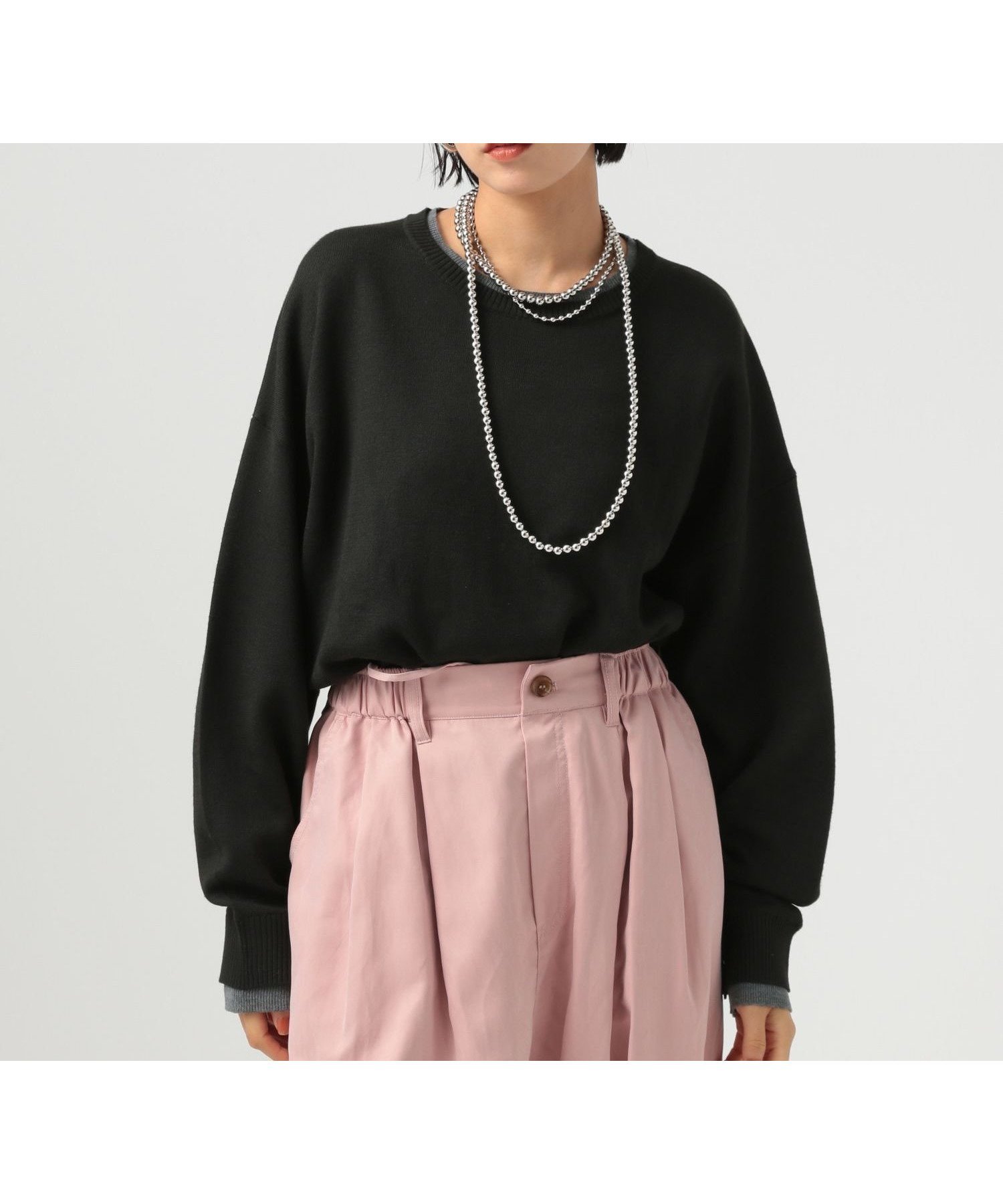 【ベイフロー/BAYFLOW】のスウェットライクニットプルオーバー 人気、トレンドファッション・服の通販 founy(ファニー) 　ファッション　Fashion　レディースファッション　Fashion for Women　トップス・カットソー　Cut & Sew Tops　ニット　Knit Tops & Sweaters　レディースパーカー・カジュアルフーディー　Casual Hoodies & Sweatshirts　カジュアルプルオーバー・ニットトップス　Pullovers & Knit Tops / Casual Pullovers　スウェット・クルーネックトップス　Sweatshirts & Crewnecks / Relaxed Fit Sweat Tops　おすすめ　Recommended / Our Picks　ダブル　Double, Double-Breasted　バランス　Balance, Style Balance　 other-1|ID: prp329100004735374 ipo3291000000034449047