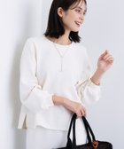 【インディヴィ/INDIVI】の【SETUP可能/袖コンシャス】ダンボールジャージトップス オフホワイト|ID: prp329100004735375 ipo3291000000034589657