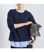 【インディヴィ/INDIVI】の【SETUP可能/袖コンシャス】ダンボールジャージトップス ネイビー|ID: prp329100004735375 ipo3291000000034589659