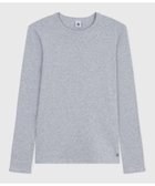 【プチバトー/PETIT BATEAU】のポワンココットクルーネック長袖Tシャツ 人気、トレンドファッション・服の通販 founy(ファニー) ファッション Fashion レディースファッション Fashion for Women トップス・カットソー Cut & Sew Tops シャツ・ブラウス・オフィスカジュアル Elegant Blouses & Button-Ups ロングTシャツ・Tシャツ Longline T-Shirts & Tees おすすめ Recommended / Our Picks インナー Innerwear 長袖 Long Sleeve, Full Sleeve thumbnail グレー|ID: prp329100004735384 ipo3291000000034297737