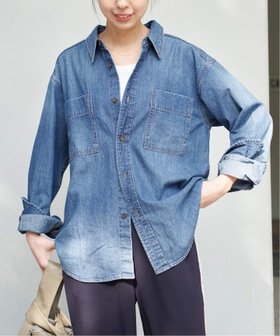 【スピック&スパン/Spick & Span】の《追加2》ライトオンスデニムシャツ 人気、トレンドファッション・服の通販 founy(ファニー) ファッション Fashion レディースファッション Fashion for Women トップス・カットソー Cut & Sew Tops シャツ・ブラウス・オフィスカジュアル Elegant Blouses & Button-Ups インナー Innerwear |ID:prp329100004735391
