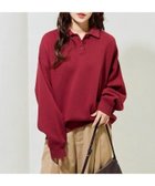 【フリークスストア/FREAK'S STORE】のポロ襟 スウェット プルオーバー【限定展開】 25AW ワインレッド|ID: prp329100004735406 ipo3291000000034206497