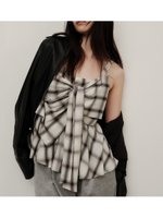 【フレイ アイディー/FRAY I.D】のオンブレラメチェックリボンキャミ 人気、トレンドファッション・服の通販 founy(ファニー) ファッション Fashion レディースファッション Fashion for Women トップス・カットソー Cut & Sew Tops キャミソール&ノースリーブ Camisoles & Sleeveless Tops キャミソール Camisole, Spaghetti Strap Top グラデーション Gradient, Ombre 今季 This Season, Current Season シャーリング Shirring, Ruched シルバー Silver, Metallic Silver スマート Smart, Elegant トレンド Trend, Trending Now 人気 Popular, Best Seller リボン Ribbon, Bow おすすめ Recommended / Our Picks |ID:prp329100004735432