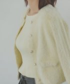 【ナチュラル ビューティー ベーシック/NATURAL BEAUTY BASIC】のふわ リブ アンサンブルニット イエロー|ID: prp329100004735445 ipo3291000000034667974