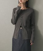 【センスオブプレイス/SENSE OF PLACE by URBAN RESEARCH】のフロントボタンリブトップ 人気、トレンドファッション・服の通販 founy(ファニー) ファッション Fashion レディースファッション Fashion for Women 2025年 2025 2025-2026秋冬・A/W Autumn/Winter 2025–26 AW25–26 冬 Winter / This Winter カーディガン Cardigan, Knitwear シンプル Simple, Minimal デコルテ Décolleté, Neckline フロント Front, Front Design A/W・秋冬 Autumn/Winter thumbnail CHARCOAL|ID: prp329100004735475 ipo3291000000034404202