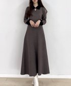 【ジュノア/JUNOAH】のバイカラーセミフレアニットワンピース 人気、トレンドファッション・服の通販 founy(ファニー) ファッション Fashion レディースファッション Fashion for Women ワンピース Dresses ニットワンピース Knit Dresses thumbnail チャコール|ID: prp329100004735489 ipo3291000000034239620