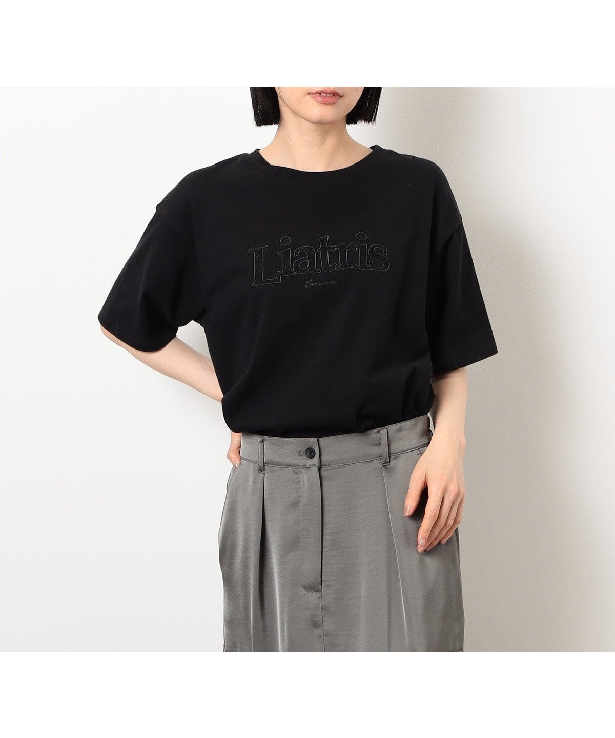 【コムサイズム/COMME CA ISM】のレース刺しゅう Tシャツ インテリア・キッズ・メンズ・レディースファッション・服の通販 founy(ファニー)  ファッション Fashion レディースファッション Fashion for Women トップス・カットソー Cut & Sew Tops シャツ・ブラウス・オフィスカジュアル Elegant Blouses & Button-Ups ロングTシャツ・Tシャツ Longline T-Shirts & Tees おすすめ Recommended / Our Picks パッチワーク Patchwork, Mixed Fabric ポケット Pocket, Pocket Detail レース Lace, Lace Fabric ロング Long, Long-Length 定番 Standard, Basic Item ブラック|ID: prp329100004735490 ipo3291000000034359877