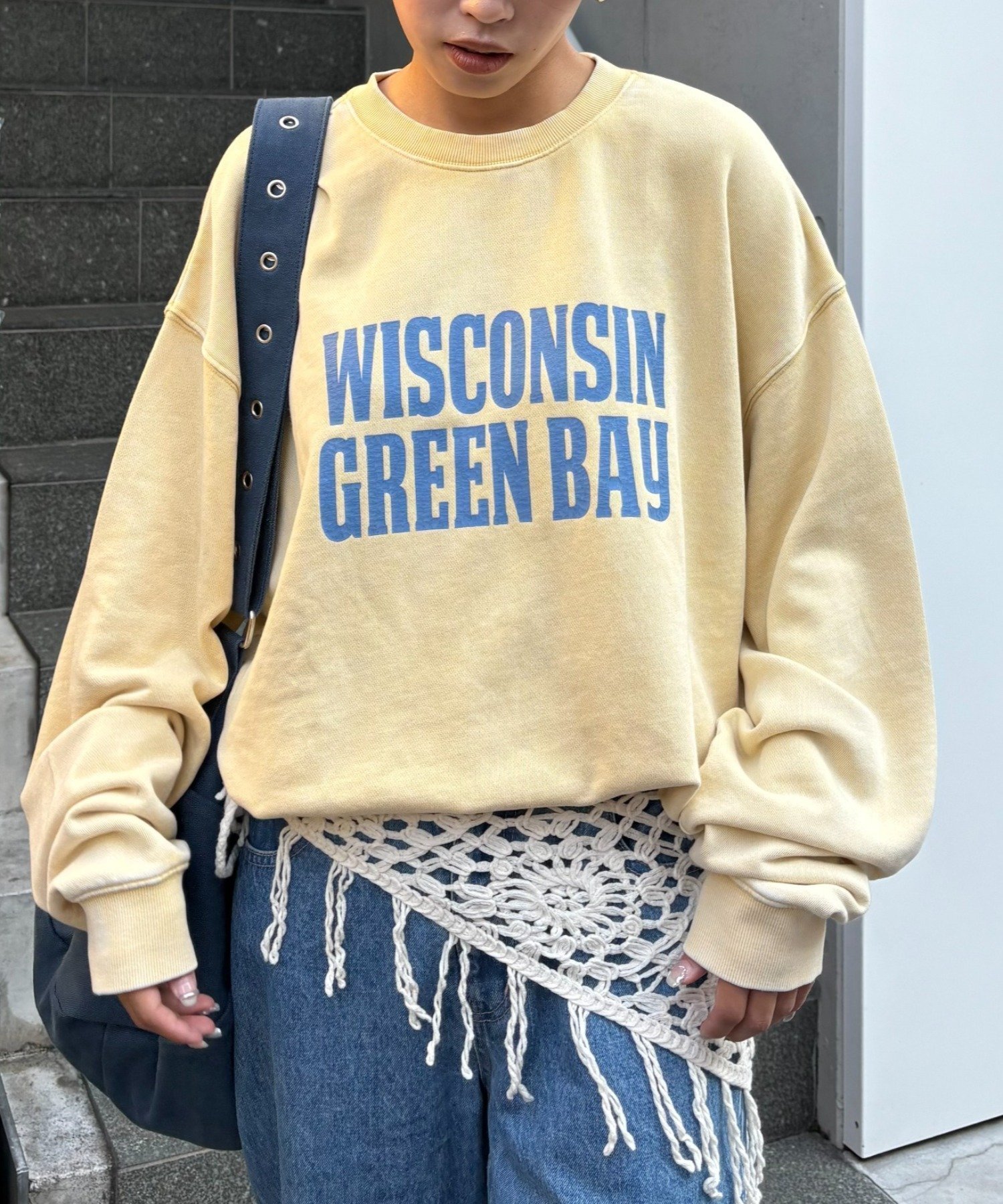 【チャオパニックティピー/CIAOPANIC TYPY】の【UNISEX】NEWアシッドウォッシュ加工/裏毛ロゴスウェット インテリア・キッズ・メンズ・レディースファッション・服の通販 founy(ファニー) 　ファッション　Fashion　レディースファッション　Fashion for Women　トップス・カットソー　Cut & Sew Tops　レディースパーカー・カジュアルフーディー　Casual Hoodies & Sweatshirts　スウェット・クルーネックトップス　Sweatshirts & Crewnecks / Relaxed Fit Sweat Tops　インナー　Innerwear　ウォッシュ　Washed Finish　秋　Autumn　カーゴパンツ　Cargo Pants, Utility Pants　ジャケット　Jacket, Outerwear　スラックス　Slacks, Dress Pants　ダウン　Down, Puffer　デニム　Denim, Jeans Material　人気　Popular, Best Seller　ビンテージ　Vintage, Retro Style　ブルゾン　Blouson, Bomber Jacket　プリント　Print, Printed Pattern　ベスト　Vest, Waistcoat　ユニセックス　Unisex, Genderless　ワイド　Wide, Wide Fit　冬　Winter / This Winter　おすすめ　Recommended / Our Picks　イエロー|ID: prp329100004735514 ipo3291000000034232400