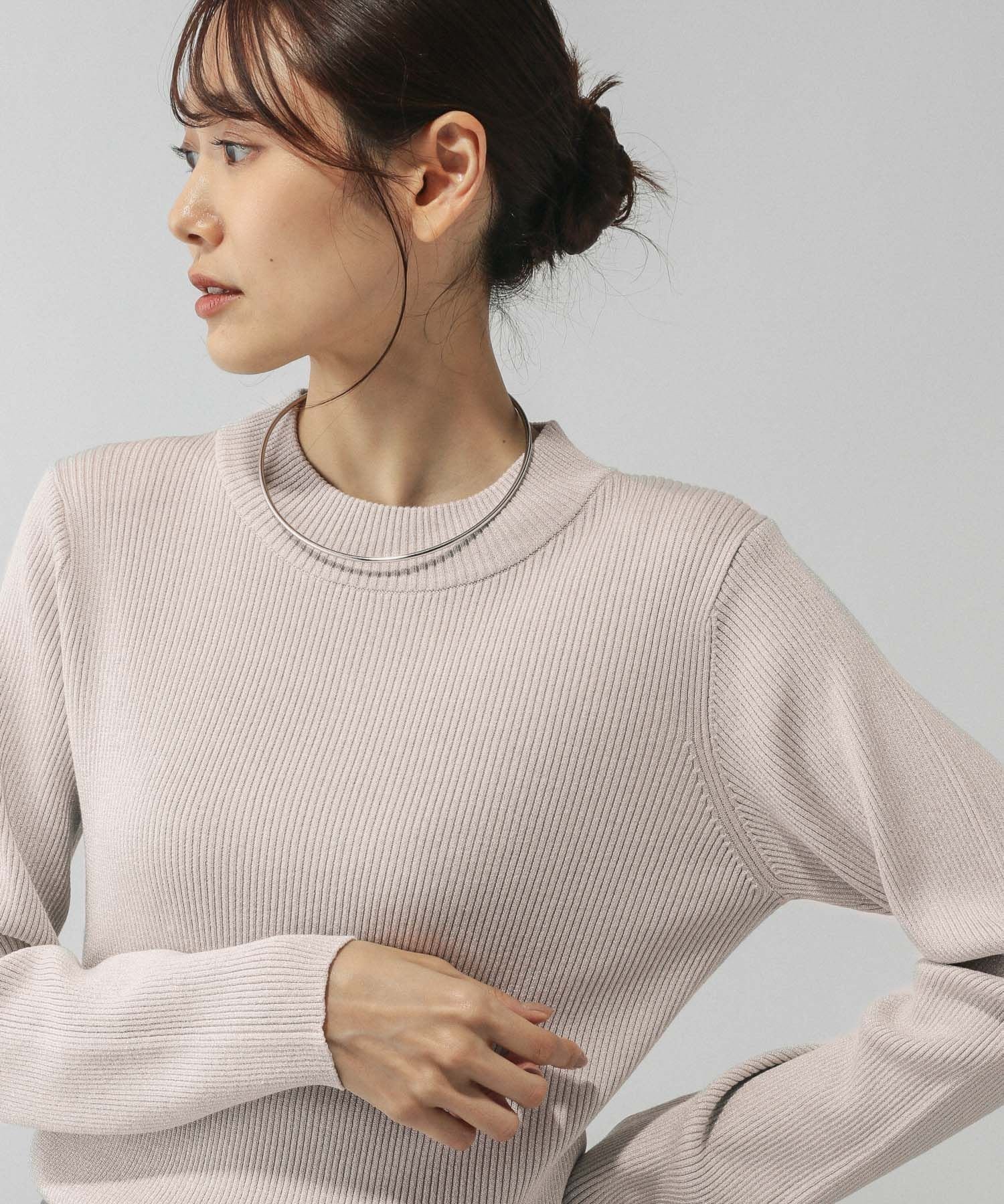 【グローバルワーク/GLOBAL WORK】のアンチピリングなめらかリブハイネックプルオーバー/499708 インテリア・キッズ・メンズ・レディースファッション・服の通販 founy(ファニー)  ファッション Fashion レディースファッション Fashion for Women トップス・カットソー Cut & Sew Tops カジュアルプルオーバー・ニットトップス Pullovers & Knit Tops / Casual Pullovers おすすめ Recommended / Our Picks なめらか Smooth, Silky Texture インナー Innerwear ジャケット Jacket, Outerwear ダウン Down, Puffer デニム Denim, Jeans Material トレンド Trend, Trending Now ハイネック High Neck, Mock Neck パールグレージューラメ07|ID: prp329100004735582 ipo3291000000034303531