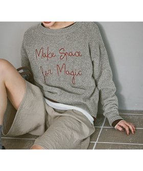 【ラコレ/LAKOLE】のモール刺繍ロゴニットプルオーバー 人気、トレンドファッション・服の通販 founy(ファニー) ファッション Fashion レディースファッション Fashion for Women トップス・カットソー Cut & Sew Tops ニット Knit Tops & Sweaters カジュアルプルオーバー・ニットトップス Pullovers & Knit Tops / Casual Pullovers インナー Innerwear シンプル Simple, Minimal タートル Turtleneck, Turtle Collar デニム Denim, Jeans Material トレンド Trend, Trending Now バランス Balance, Style Balance A/W・秋冬 Autumn/Winter |ID:prp329100004735586