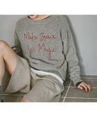 【ラコレ/LAKOLE】のモール刺繍ロゴニットプルオーバー 人気、トレンドファッション・服の通販 founy(ファニー) ファッション Fashion レディースファッション Fashion for Women トップス・カットソー Cut & Sew Tops ニット Knit Tops & Sweaters カジュアルプルオーバー・ニットトップス Pullovers & Knit Tops / Casual Pullovers インナー Innerwear シンプル Simple, Minimal タートル Turtleneck, Turtle Collar デニム Denim, Jeans Material トレンド Trend, Trending Now バランス Balance, Style Balance A/W・秋冬 Autumn/Winter thumbnail グレー|ID: prp329100004735586 ipo3291000000034497408