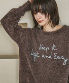 【ラコレ/LAKOLE】のモール刺繍ロゴニットプルオーバー 人気、トレンドファッション・服の通販 founy(ファニー) ファッション Fashion レディースファッション Fashion for Women トップス・カットソー Cut & Sew Tops ニット Knit Tops & Sweaters カジュアルプルオーバー・ニットトップス Pullovers & Knit Tops / Casual Pullovers インナー Innerwear シンプル Simple, Minimal タートル Turtleneck, Turtle Collar デニム Denim, Jeans Material トレンド Trend, Trending Now バランス Balance, Style Balance A/W・秋冬 Autumn/Winter thumbnail ブラウン|ID: prp329100004735586 ipo3291000000034497413