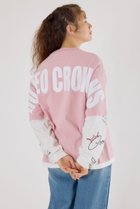 【ロデオクラウンズワイドボウル/RODEO CROWNS WIDE BOWL】の【UNISEX】オーバーロゴレイヤードロングスリーブTシャツ 人気、トレンドファッション・服の通販 founy(ファニー) ファッション Fashion レディースファッション Fashion for Women トップス・カットソー Cut & Sew Tops シャツ・ブラウス・オフィスカジュアル Elegant Blouses & Button-Ups ロングTシャツ・Tシャツ Longline T-Shirts & Tees ユニセックス Unisex, Genderless グラフィック Graphic, Graphic Design ショート Short, Short Length プリント Print, Printed Pattern ボトム Bottoms, Lower Wear ワイド Wide, Wide Fit ワンポイント One Point, Statement Accent thumbnail PNK|ID: prp329100004735591 ipo3291000000034349205
