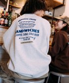 【フリークスストア/FREAK'S STORE】のLANDER SANDWICHES×FREAK S STORE/ランダー 別注 ビッグシルエット バックプリント クルーネックスウェット【限定展開】25AW アッシュグレー|ID: prp329100004735635 ipo3291000000034260291