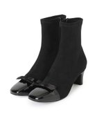 【クチュール ブローチ/Couture Brooch】のドッキングデザインリボンストレッチブーツ 人気、トレンドファッション・服の通販 founy(ファニー) ファッション Fashion レディースファッション Fashion for Women エナメル Patent Leather クッション Cushion, Throw Pillow サテン Satin, Glossy Fabric ストレッチ Stretch, Stretchy Fabric スマート Smart, Elegant ドッキング Docking, Mixed Material リボン Ribbon, Bow thumbnail ブラック|ID: prp329100004735649 ipo3291000000034447022