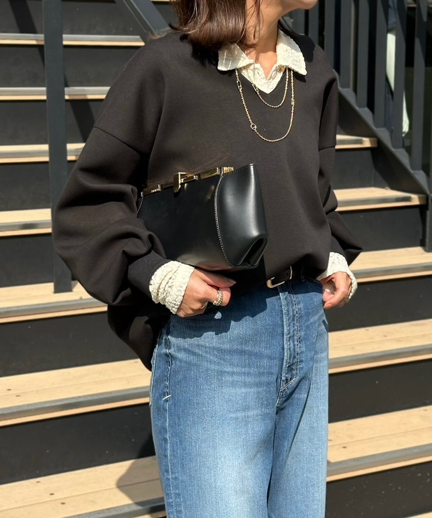 【スタイルドア/STYLEDOOR】のダンボールコクーンフォルムプルオーバー インテリア・キッズ・メンズ・レディースファッション・服の通販 founy(ファニー)  ファッション Fashion レディースファッション Fashion for Women トップス・カットソー Cut & Sew Tops カジュアルプルオーバー・ニットトップス Pullovers & Knit Tops / Casual Pullovers アウトドア Outdoor Clothing インナー Innerwear 洗える Machine Washable キャミソール Camisole, Spaghetti Strap Top スタイリッシュ Stylish, Fashionable タンク Tank Top, Sleeveless Top ボトム Bottoms, Lower Wear モダン Modern, Contemporary エレガント 上品 Elegant ブラックその他|ID: prp329100004735672 ipo3291000000034353450
