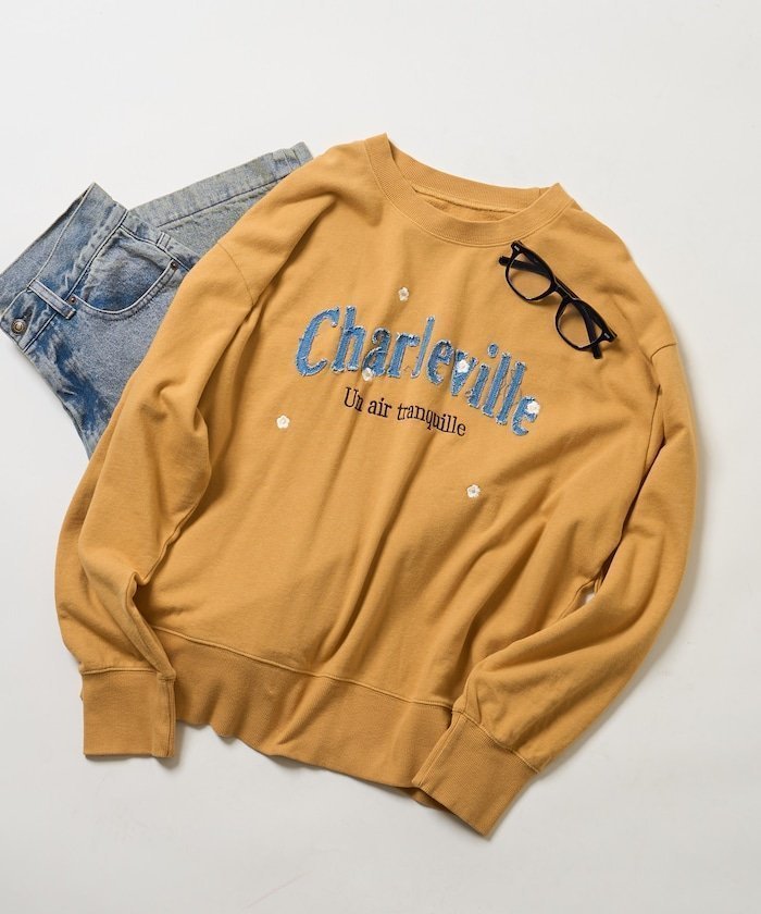 【フリークスストア/FREAK'S STORE】のデニムロゴデイジー スウェット 25AW インテリア・キッズ・メンズ・レディースファッション・服の通販 founy(ファニー) 　ファッション　Fashion　レディースファッション　Fashion for Women　トップス・カットソー　Cut & Sew Tops　レディースパーカー・カジュアルフーディー　Casual Hoodies & Sweatshirts　スウェット・クルーネックトップス　Sweatshirts & Crewnecks / Relaxed Fit Sweat Tops　2025年　2025　2025-2026秋冬・A/W　Autumn/Winter 2025–26 AW25–26　冬　Winter / This Winter　おすすめ　Recommended / Our Picks　スウェット / スエット　Sweatshirt, Sweatwear　デニム　Denim, Jeans Material　ビッグ　Big, Oversized　フラワー　Flower, Floral　リメイク　Remake, Reconstructed　ロング　Long, Long-Length　A/W・秋冬　Autumn/Winter　マスタード|ID: prp329100004735704 ipo3291000000034949031