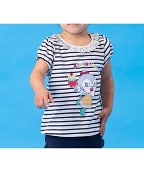 【アンパンマンキッズコレクション/ANPANMAN KIDS COLLECTION / KIDS】のANPANMAN KIDS COLLECTION/フリル襟アップリケボーダーTシャツ 人気、トレンドファッション・服の通販 founy(ファニー) ファッション Fashion キッズファッション Fashion for Kids キャラクター Character, Licensed Characters コレクション Collection, Seasonal Line スリーブ Sleeve, Long Sleeve / Short Sleeve フリル Frill, Ruffle ベビー Baby, Babywear ボーイズ Boyish, Boy Style ボーダー Border, Stripe メンズ Men's, Menswear ギフト プレゼント Gift / Present |ID:prp329100004735745