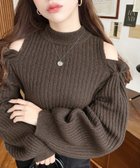 【モーメントプラス/moment+ / MEN】の袖リボンショルダースリットニットプルオーバー 人気、トレンドファッション・服の通販 founy(ファニー) ファッション Fashion メンズファッション Fashion for Men トップス・カットソー Cut & Sew Tops ニット・セーター / 定番トップス Knit Tops & Sweaters 今季 This Season, Current Season ショルダー Shoulder, Shoulder Strap ジーンズ Jeans, Denim Pants ストレッチ Stretch, Stretchy Fabric スリット Slit, Slit Detail スリーブ Sleeve, Long Sleeve / Short Sleeve ダメージ Distressed, Destroyed デニム Denim, Jeans Material トレンド Trend, Trending Now 定番 Standard, Basic Item バランス Balance, Style Balance フェミニン Feminine, Girly フレア Flare, Flared ベーシック Basic, Essential ボトルネック Bottle Neck, Mock Neck マーメイド Mermaid, Fishtail Silhouette ミニスカート Mini Skirt, Short Skirt リブニット Rib Knit, Ribbed Knit リボン Ribbon, Bow ロング Long, Long-Length A/W・秋冬 Autumn/Winter 再入荷 Restock / Back in Stock プチプライス・低価格 Affordable / Budget Price thumbnail ブラウン|ID: prp329100004735755 ipo3291000000034489593