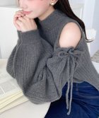 【モーメントプラス/moment+ / MEN】の袖リボンショルダースリットニットプルオーバー 人気、トレンドファッション・服の通販 founy(ファニー) ファッション Fashion メンズファッション Fashion for Men トップス・カットソー Cut & Sew Tops ニット・セーター / 定番トップス Knit Tops & Sweaters 今季 This Season, Current Season ショルダー Shoulder, Shoulder Strap ジーンズ Jeans, Denim Pants ストレッチ Stretch, Stretchy Fabric スリット Slit, Slit Detail スリーブ Sleeve, Long Sleeve / Short Sleeve ダメージ Distressed, Destroyed デニム Denim, Jeans Material トレンド Trend, Trending Now 定番 Standard, Basic Item バランス Balance, Style Balance フェミニン Feminine, Girly フレア Flare, Flared ベーシック Basic, Essential ボトルネック Bottle Neck, Mock Neck マーメイド Mermaid, Fishtail Silhouette ミニスカート Mini Skirt, Short Skirt リブニット Rib Knit, Ribbed Knit リボン Ribbon, Bow ロング Long, Long-Length A/W・秋冬 Autumn/Winter 再入荷 Restock / Back in Stock プチプライス・低価格 Affordable / Budget Price thumbnail チャコールグレー|ID: prp329100004735755 ipo3291000000034489595