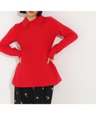 【エヌ ナチュラルビューティーベーシック/N.Natural Beauty basic】の襟付きペプラムニット 人気、トレンドファッション・服の通販 founy(ファニー) ファッション Fashion レディースファッション Fashion for Women トップス・カットソー Cut & Sew Tops ニット Knit Tops & Sweaters ペプラム Peplum, Flared Hem ミドル Middle Length, Mid Height A/W・秋冬 Autumn/Winter thumbnail レッド|ID: prp329100004735760 ipo3291000000034533809