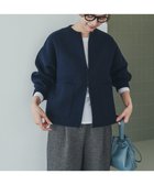 【アーバンリサーチ ドアーズ/URBAN RESEARCH DOORS】のニットZIPブルゾン ネイビー|ID: prp329100004735773 ipo3291000000034794401