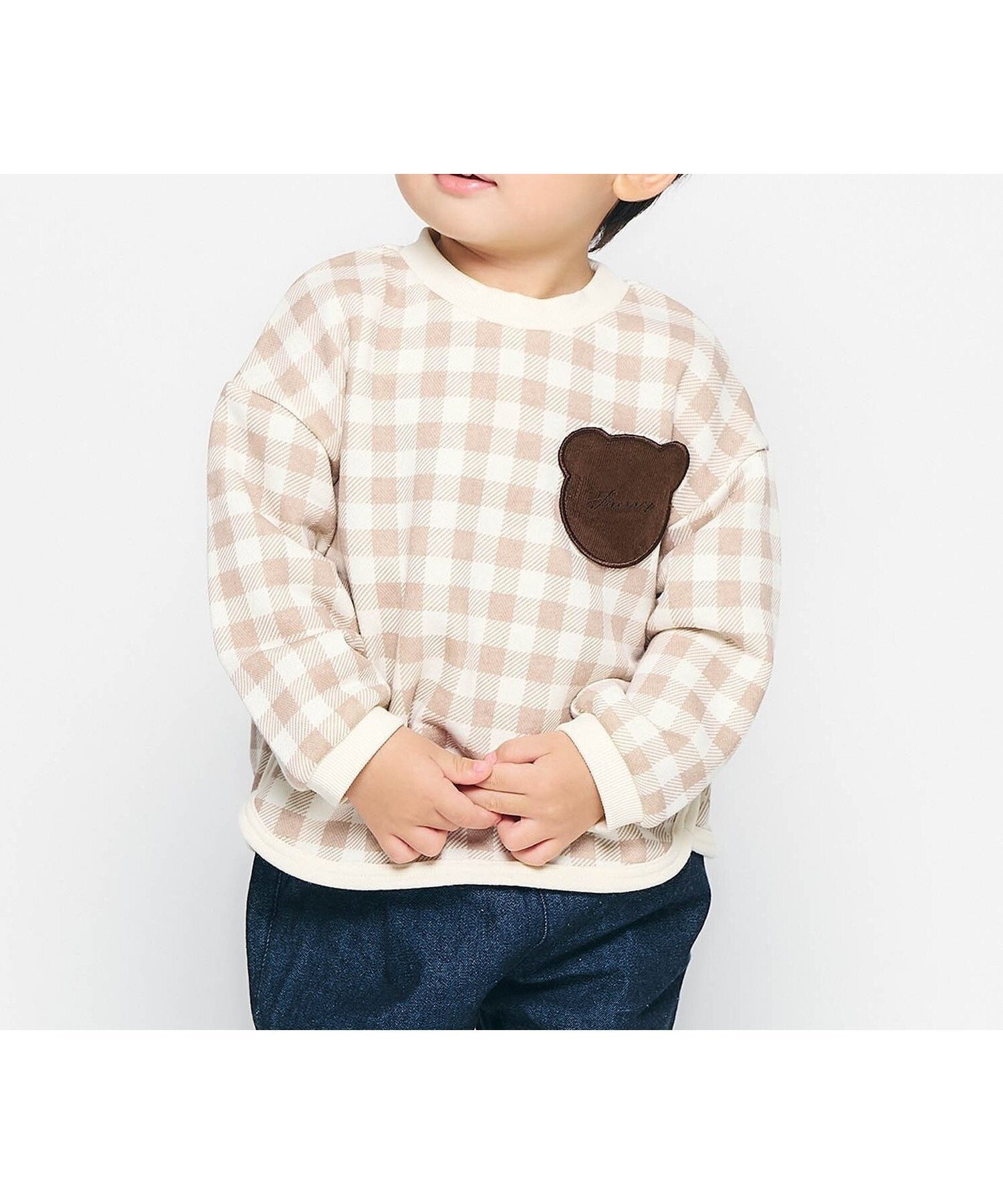 【エフオー オンラインストア/F.O.Online Store / KIDS】のWEB限定 バラエティポケットゆったりトレーナー インテリア・キッズ・メンズ・レディースファッション・服の通販 founy(ファニー) 　ファッション　Fashion　キッズファッション　Fashion for Kids　2025年　2025　2025-2026秋冬・A/W　Autumn/Winter 2025–26 AW25–26　おすすめ　Recommended / Our Picks　トレーナー　Sweatshirt, Trainer　チェック柄|ID: prp329100004735775 ipo3291000000034592650