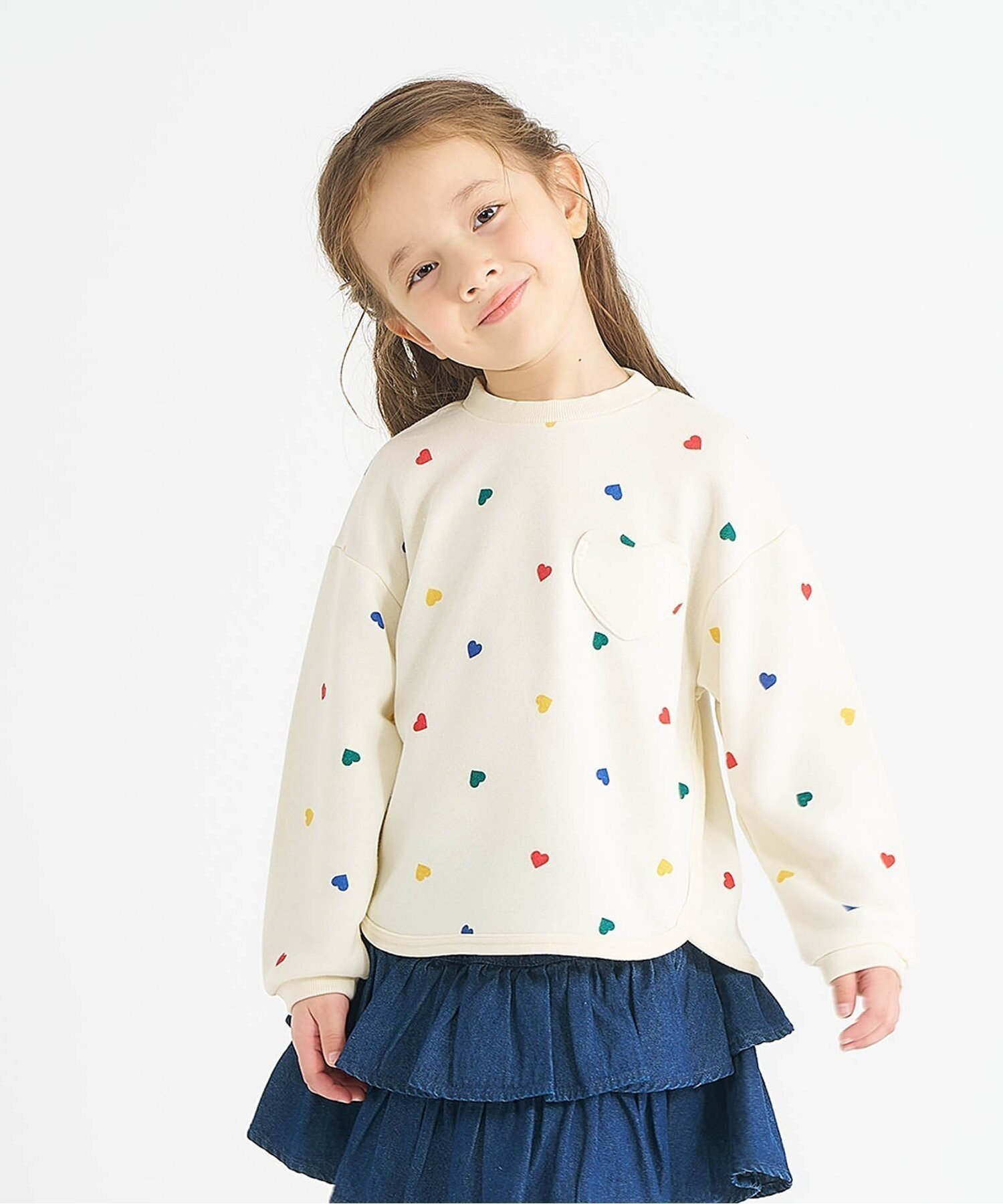 【エフオー オンラインストア/F.O.Online Store / KIDS】のWEB限定 バラエティポケットゆったりトレーナー インテリア・キッズ・メンズ・レディースファッション・服の通販 founy(ファニー) 　ファッション　Fashion　キッズファッション　Fashion for Kids　2025年　2025　2025-2026秋冬・A/W　Autumn/Winter 2025–26 AW25–26　おすすめ　Recommended / Our Picks　トレーナー　Sweatshirt, Trainer　アイボリー|ID: prp329100004735775 ipo3291000000034592653