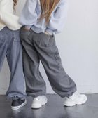 【グローバルワーク/GLOBAL WORK / KIDS】のあったかカーゴジョグパンツ/キッズ/593418 人気、トレンドファッション・服の通販 founy(ファニー) ファッション Fashion キッズファッション Fashion for Kids ボトムス Bottoms フリル Frill, Ruffle thumbnail ブラックデニム10|ID: prp329100004735781 ipo3291000000034305409
