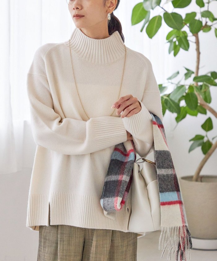 【シップス フォー ウィメン/SHIPS】の手洗い可能 ウール カシミヤ ハイネック プルオーバー インテリア・キッズ・メンズ・レディースファッション・服の通販 founy(ファニー) https://founy.com/ ファッション Fashion レディースファッション Fashion for Women トップス・カットソー Cut & Sew Tops カジュアルプルオーバー・ニットトップス Pullovers & Knit Tops / Casual Pullovers シンプル Simple, Minimal スマート Smart, Elegant スリット Slit, Slit Detail ハイネック High Neck, Mock Neck バランス Balance, Style Balance フォルム Silhouette, Form ポケット Pocket, Pocket Detail ミュール Mule, Backless Shoes 2025年 2025 2025-2026秋冬・A/W Autumn/Winter 2025–26 AW25–26 |ID: prp329100004735790 ipo3291000000035328904