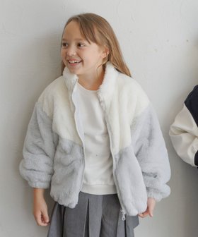 【グローバルワーク/GLOBAL WORK / KIDS】の洗える防風ふわもこブルゾン/キッズ/577750 人気、トレンドファッション・服の通販 founy(ファニー) ファッション Fashion キッズファッション Fashion for Kids おすすめ Recommended / Our Picks なめらか Smooth, Silky Texture スタンド Stand Collar, Upright Stand デニム Denim, Jeans Material バランス Balance, Style Balance パーカー Hoodie, Parka ブルゾン Blouson, Bomber Jacket ボトム Bottoms, Lower Wear ワイド Wide, Wide Fit 切替 Switching, Contrast Panel 洗える Machine Washable 防寒 Cold Protection, Winter-Ready |ID:prp329100004735834
