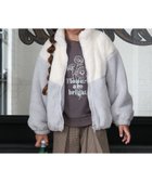 【グローバルワーク/GLOBAL WORK / KIDS】の洗える防風ふわもこブルゾン/キッズ/577750 人気、トレンドファッション・服の通販 founy(ファニー) ファッション Fashion キッズファッション Fashion for Kids おすすめ Recommended / Our Picks なめらか Smooth, Silky Texture スタンド Stand Collar, Upright Stand デニム Denim, Jeans Material バランス Balance, Style Balance パーカー Hoodie, Parka ブルゾン Blouson, Bomber Jacket ボトム Bottoms, Lower Wear ワイド Wide, Wide Fit 切替 Switching, Contrast Panel 洗える Machine Washable 防寒 Cold Protection, Winter-Ready thumbnail グレー×アイボリー切替15|ID: prp329100004735834 ipo3291000000034837437