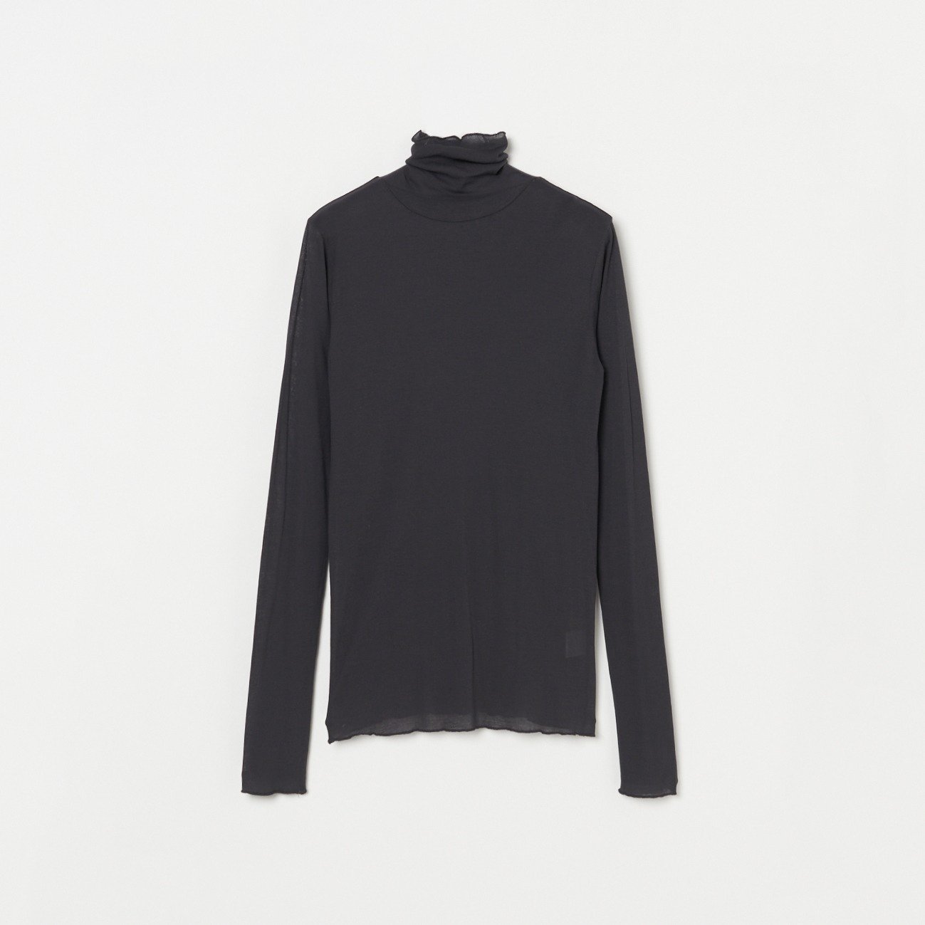 【エリオポール/heliopole】の【smooth skin series】SHEER RIB JERSEY TURTLE インテリア・キッズ・メンズ・レディースファッション・服の通販 founy(ファニー) ファッション Fashion レディースファッション Fashion for Women 定番 Standard, Basic Item チャコールグレー|ID: prp329100004735836 ipo3291000000034667944