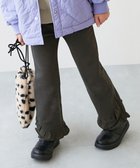 【デビロック/devirock / KIDS】のえらべるフリルデザイン 裏起毛 あったかパンツ スウェットパンツ ロングパンツ 25AW 001-すそフリル-スミクロ|ID: prp329100004735838 ipo3291000000034773828