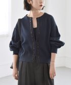 【シップス フォー ウィメン/SHIPS】のquaranciel 手洗い可能 スパンコール テープ スウェット カーディガン ネイビー|ID: prp329100004735840 ipo3291000000035330542