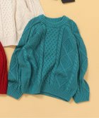 【エフオー オンラインストア/F.O.Online Store / KIDS】のウォッシャブルニット 人気、トレンドファッション・服の通販 founy(ファニー) ファッション Fashion キッズファッション Fashion for Kids セーター Sweater, Knitwear 人気 Popular, Best Seller thumbnail グリーン|ID: prp329100004735859 ipo3291000000034209281
